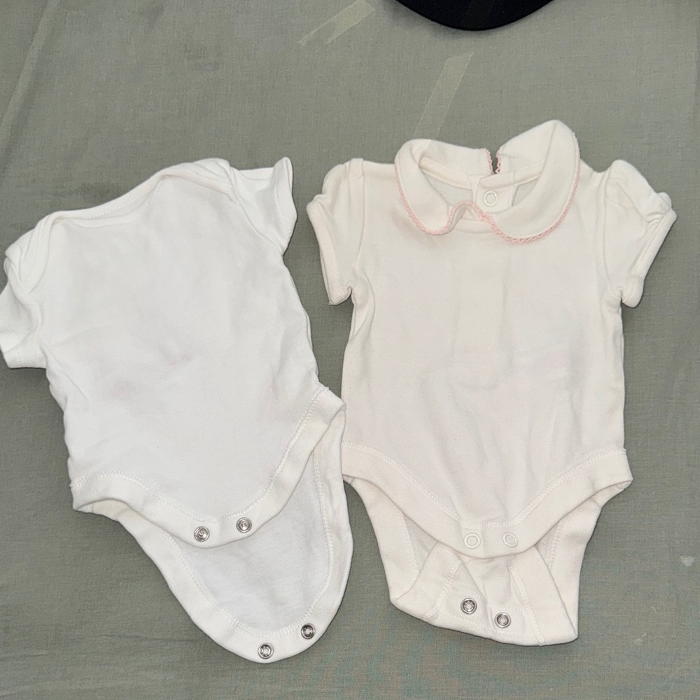 Primark Cream Baby Bodysuit Set